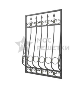 Решетка на окно дутая кованая 6-32